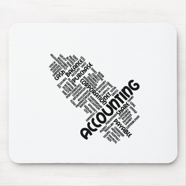 Mousepad Accounting text (Frente)