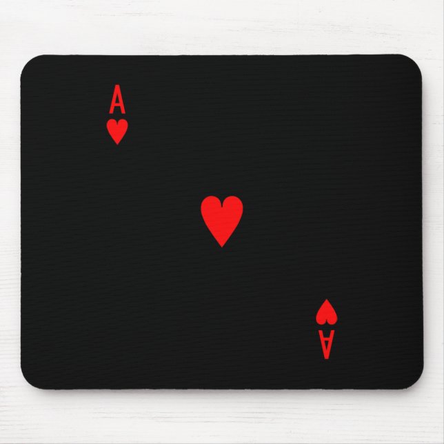 Mousepad Ace Of Heart Deck Of Cards Figurume De Halloween (Frente)