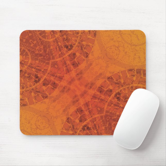 Mousepad Aceitação | Medalhões Amarelo Vermelho Laranja (Com mouse)
