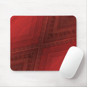 Mousepad Aceitação Padrão de Boho Eclético Vermelho