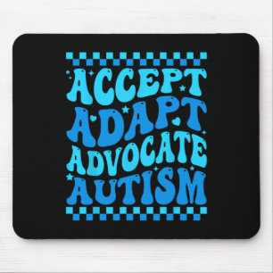 Mousepad Aceitar Adaptar o Advocate Autismo Homens Meses de