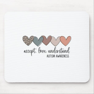 Mousepad Aceitar Amor Compreender Consciência Autista