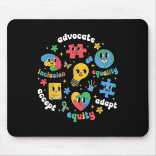 Mousepad Aceitar o Adaptar Advocate Inclusão Autismo Sensib