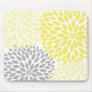 Mousepad Acessório amarelo e cinzento do escritório da me