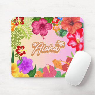 Mousepad Acessório de Mesa Floral Havaiano