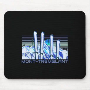 Mousepad Acessórios de Esqui Mont-tremblant Retro Mont-trem