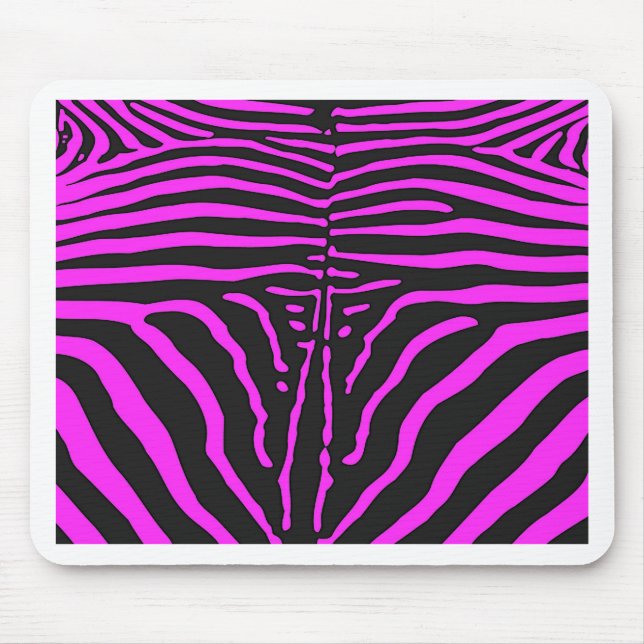 Mousepad Acessórios para a Impressão de Nova Zebra Preta -  (Frente)