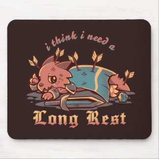 Mousepad Acho que preciso de um longo descanso