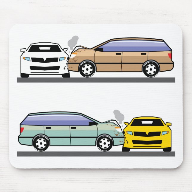 Mousepad Acidente de viação lateral (Frente)