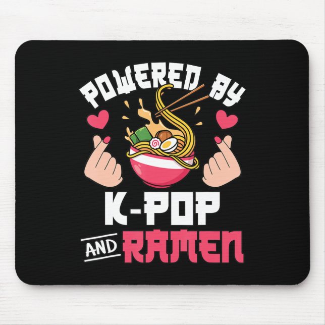 Mousepad Acionado Por K-Pop E Ramen Cute Music Anime L (Frente)