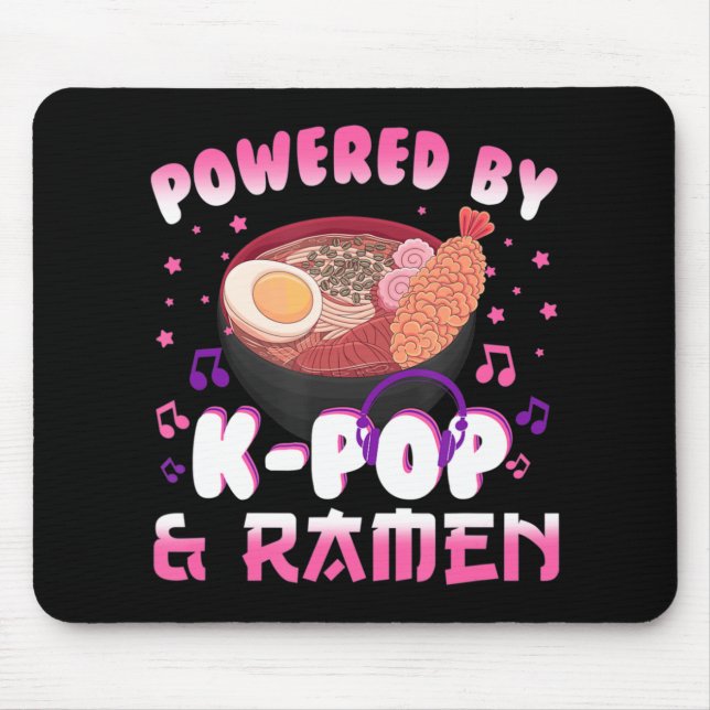 Mousepad Acionado por Kpop e Ramen Kpop Kawaii Anime Gift G (Frente)