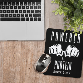 Mousepad Acionado Por Na moda de Proteína Preto