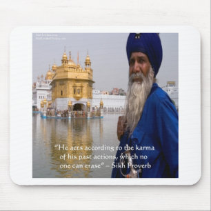 Mousepad Ações Sikh / Provérbio Karma