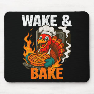 Mousepad Acordar E Cozinhar Funny Vintage Peru Dia De Ação