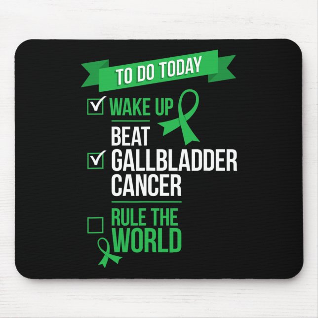 Mousepad Acordar para cima da vesícula biliar Cancer Regra  (Frente)