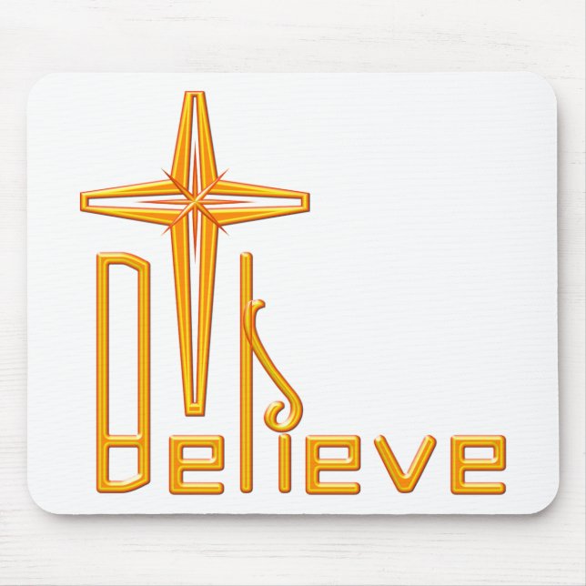 Mousepad Acredite em Christian (Frente)