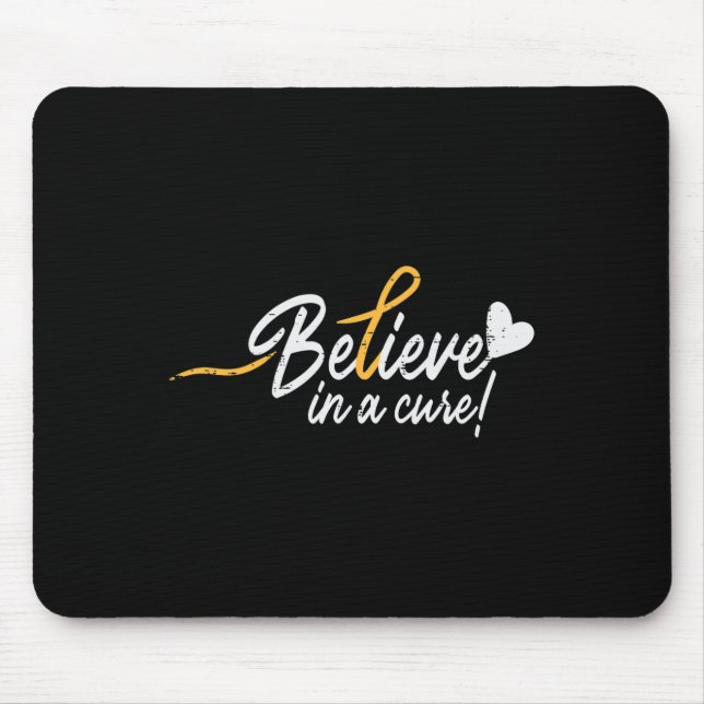 Mousepad Acredite Em Um Cancer De Infância Curto Awarenes (Frente)