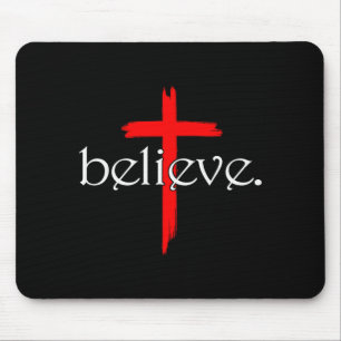 Mousepad Acredite Na Cruz Cristãos Jesus Cristo Fé