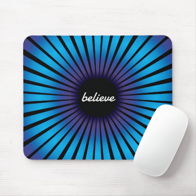 Mousepad Acredite na ilusão óptica de Neon (Com mouse)