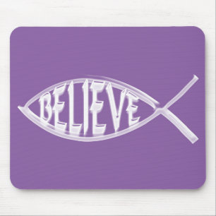 Mousepad Acredite Peixe Lavanda