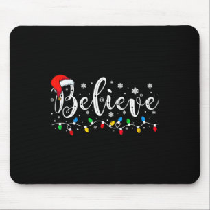 Mousepad Acreditem no Natal da família de pijamas do Papai