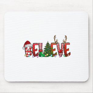 Mousepad Acreditem no Natal da família de pijamas do Papai