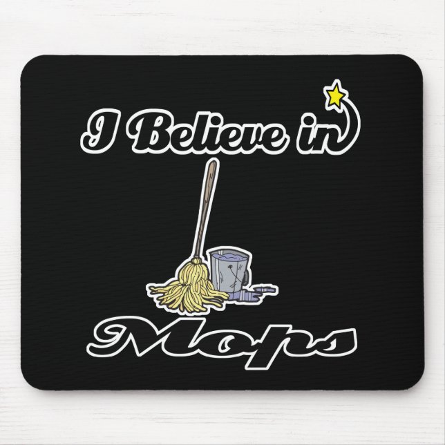 Mousepad acredito em esfregões (Frente)