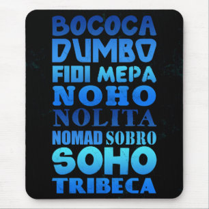 Mousepad Acrônimos de Nova Iorque