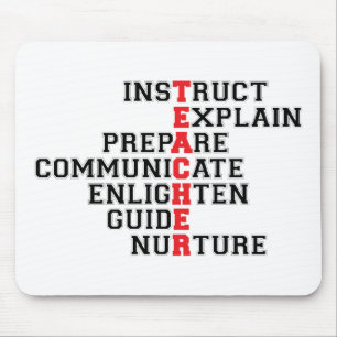 Mousepad Acrostic do professor