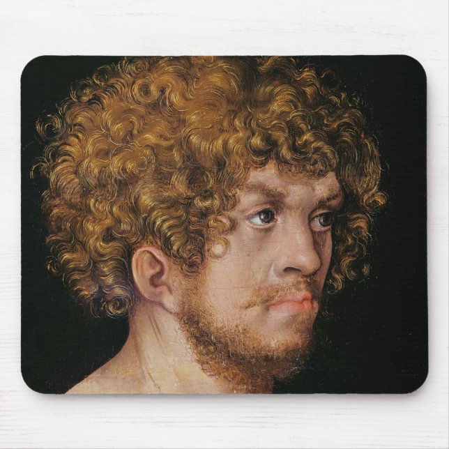 Mousepad Adam e véspera, detalhe da cabeça de Adam (Frente)