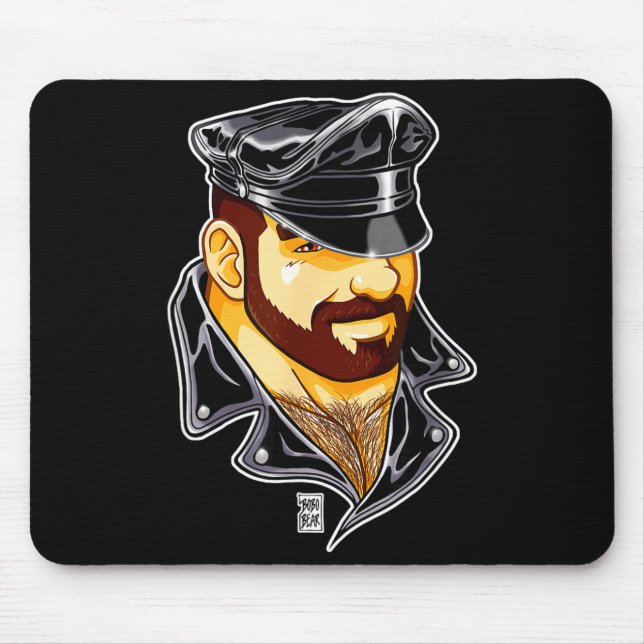 Mousepad Adam Likes Leather Hat  (Frente)