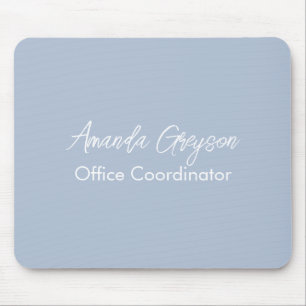 Mousepad Add Your Name Minimal Monogram New Job Position Mo