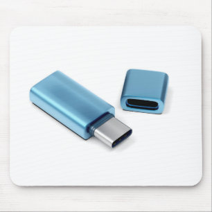 Mousepad Adesivo azul de flash usb-c