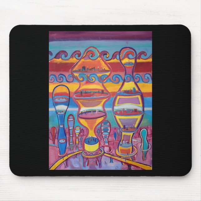 Mousepad Adesivo Cidade Do Futuro  (Frente)