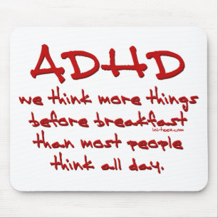 Mousepad ADHD pensam mais