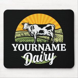 Mousepad ADIÇÃO DENOMINAÇÃO Vaca de Holstein de Fazenda Lát