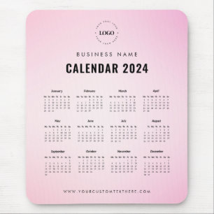 Mousepad Adicionar Calendário Personalizado do Logotipo da