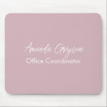 Mousepad Adicionar Mínimo Seu Nome Monograma Nova Posição d<br><div class="desc">Um simples e elegante cheio monograma e design de ocupação.</div>