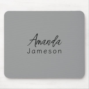 Mousepad Adicionar Nome de Cheio Monograma Mínimo Simples n