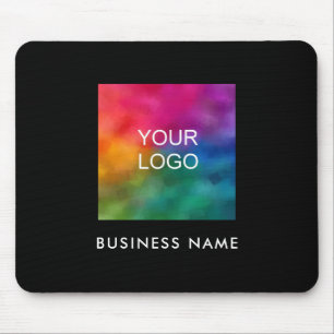 Mousepad Adicionar o texto emblema do logotipo da sua empre