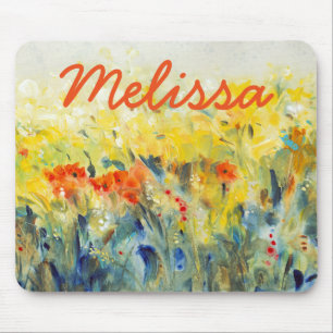 Mousepad Adicionar Seu Nome Flores — Via II