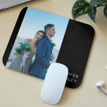 Mousepad Adicionar Seu Próprio Nome Personalizado De Casame<br><div class="desc">Adicione seu próprio Nome personalizado de casamento de fotos apresenta sua foto favorita com seu nome personalizado. Personalizado editando o texto nas caixas de texto fornecidas. Perfeito para escola,  trabalho ou casa. Elaborado por ©Evco Studio www.zazzle.com/store/evcostudio</div>