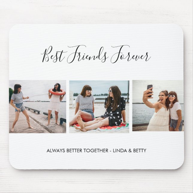 Mousepad Adicionar Seu Próprio Texto Personalizado 3 Colage (Frente)