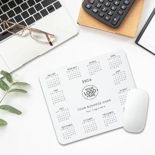 Mousepad Adicionar Simples Seu Calendário De Tipografia De 