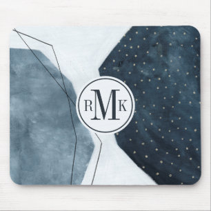 Mousepad Adicionar suas Iniciais Abstração Adjacente