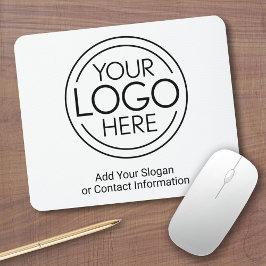 Mousepad Adicione seu logotipo corporativo moderno minimali
