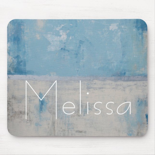 Mousepad Adicione seu nome | Aura prateada (Frente)