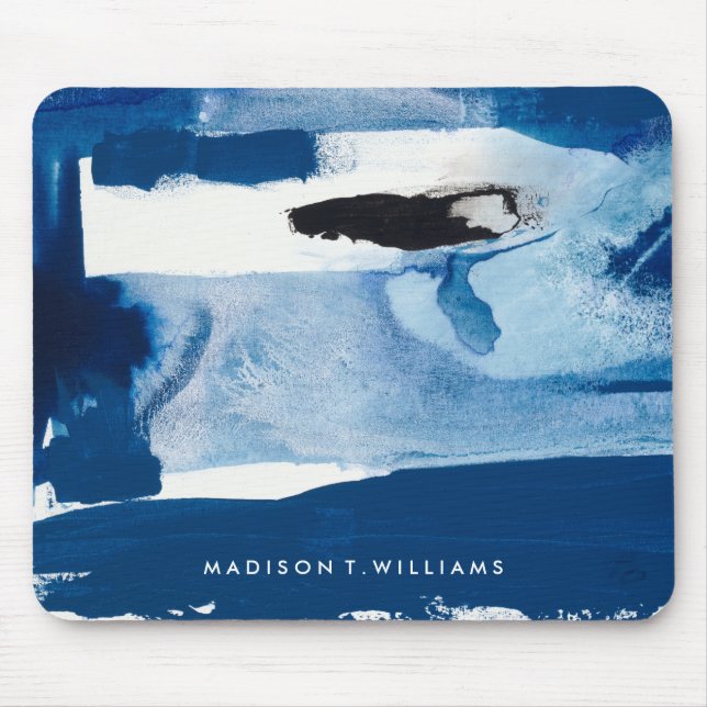 Mousepad Adicione seu nome | Azul Amore II (Frente)