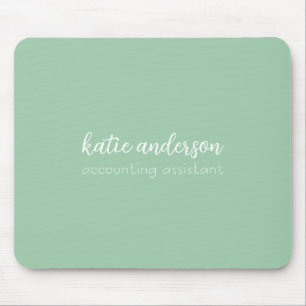 Mousepad Adicione Seu Nome Monograma Mínimo Nova Posição de