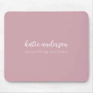 Mousepad Adicione Seu Nome Monograma Mínimo Nova Posição de